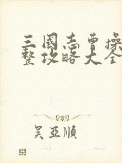 三国志曹操传完整攻略大全及宝物获取