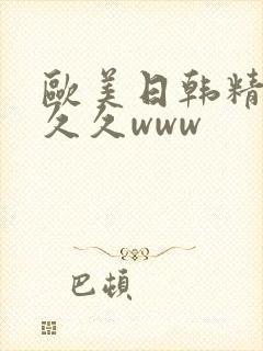 欧美日韩精品久久久www