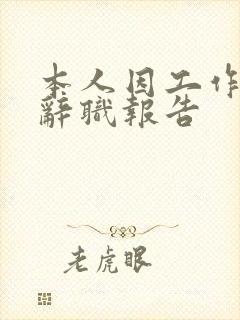 本人因工作调动辞职报告