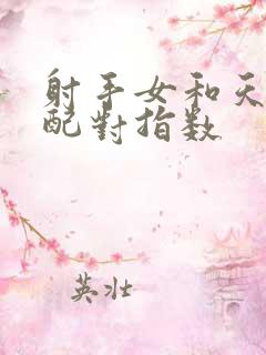 射手女和天秤男配对指数