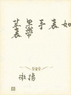 苹果手表如何取表带