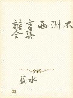 谁言西洲不知意全集
