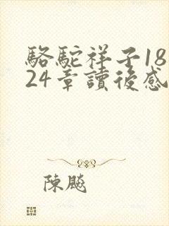 骆驼祥子18到24章读后感400字