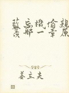 蓝忘机偷亲魏无羡哪一章原著