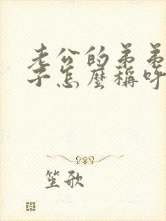 老公的弟弟的儿子怎么称呼