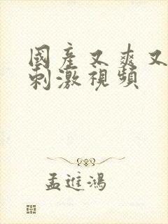 国产又爽又爽又刺激视频