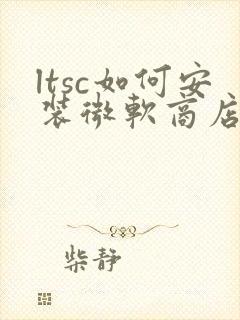 ltsc如何安装微软商店