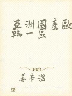 亚洲国产欧美日韩一区