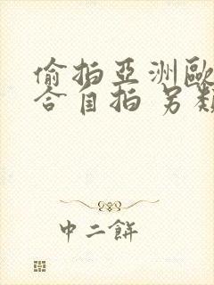 偷拍亚洲欧美综合自拍 另类