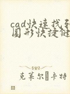 cad快速找到图形快捷键