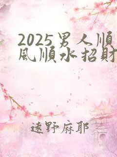 2025男人顺风顺水招财微信头像