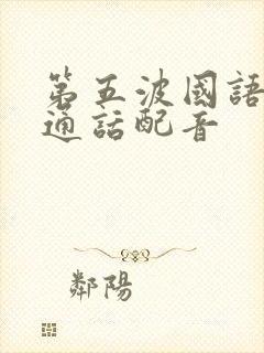 第五波国语版普通话配音