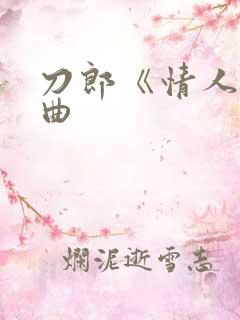刀郎《情人》歌曲