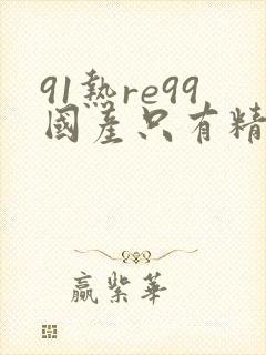 91热re99国产只有精品