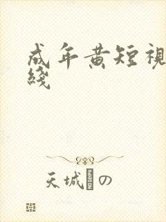 成年黄短视频在线