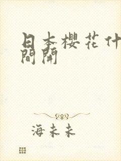 日本樱花什么时间开