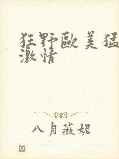 狂野欧美猛交性激情