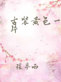 古装黄色一级大片