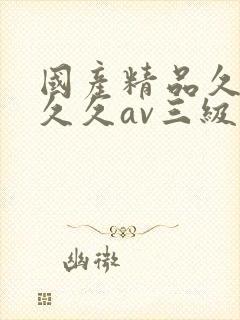 国产精品久久久久久av三级