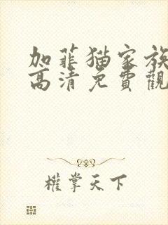 加菲猫家族国语高清免费观看完整版