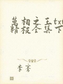万相之王txt精校全集下载