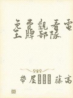 免费观看电视剧王牌部队