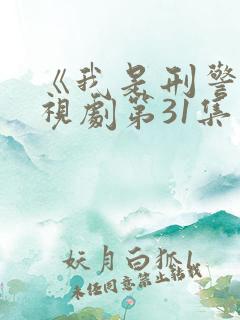 《我是刑警》电视剧第31集