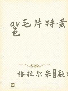 av毛片特黄特色