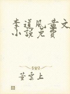 李道风黄文茵的小说免费