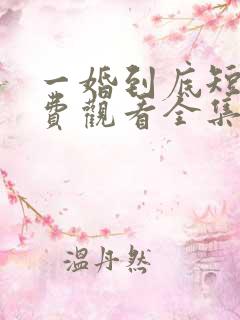 一婚到底短剧免费观看全集高清