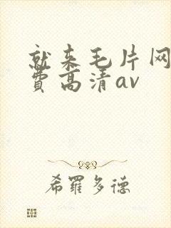 就来毛片网看免费高清av