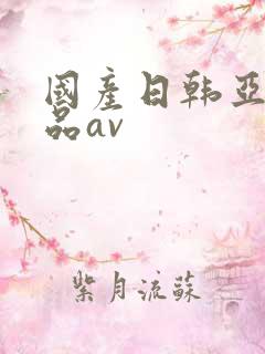 国产日韩亚洲精品av