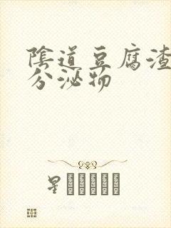 阴道豆腐渣状的分泌物