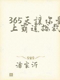 365天让你爱上霸道总裁电影