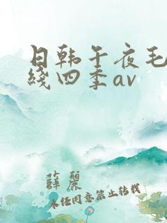 日韩午夜毛片在线四季av