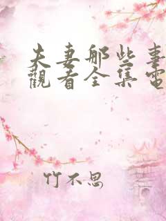 夫妻那些事免费观看全集电视剧