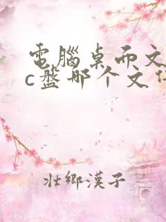 电脑桌面文件在c盘哪个文件夹里