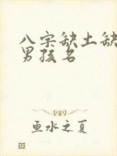 八字缺土缺金的男孩名