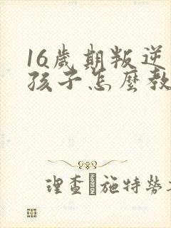 16岁期叛逆的孩子怎么教育