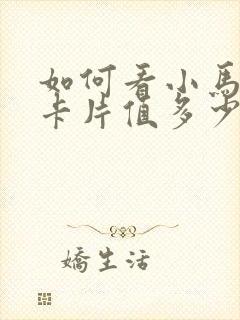 如何看小马宝莉卡片值多少钱