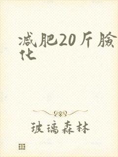 减肥20斤脸变化