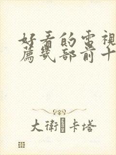 好看的电视剧推荐几部前十名