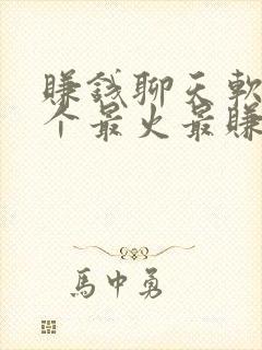 赚钱聊天软件哪个最火最赚钱