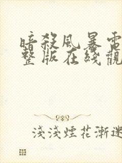 暗杀风暴电影完整版在线观看