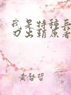 我是特种兵之利刃出鞘原著