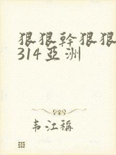 狠狠干狠狠操1314亚洲