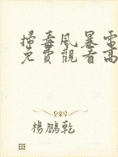 扫毒风暴电视剧免费观看高清版