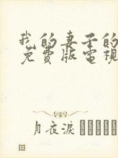 我的妻子的姐姐免费版电视剧在线观看