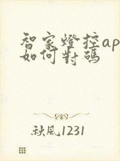 智家灯控app如何对码