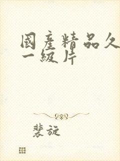 国产精品久久久一级片